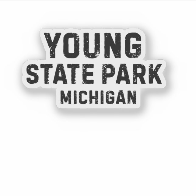 Sticker Young State Park Michigan (Devant)