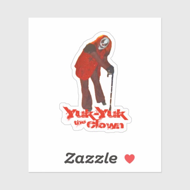 Sticker Yuk-Yuk Le Clown (Feuille)
