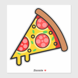 Sticker Yummy Pizza Slice