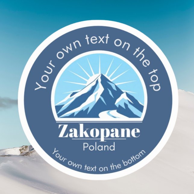 Sticker Zakopane Poland ski vacation  (Créateur téléchargé)