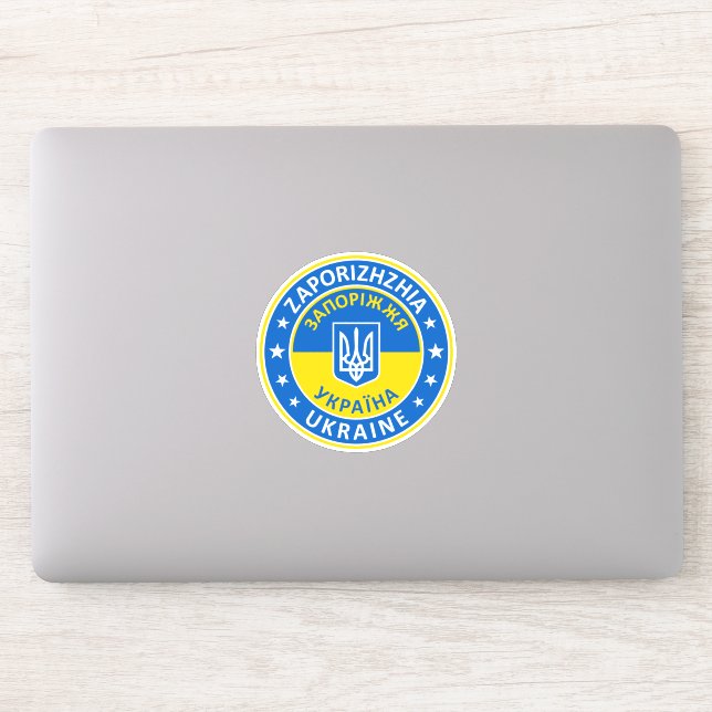 Sticker Zaporizhzhia Ukraine (Ordinateur)