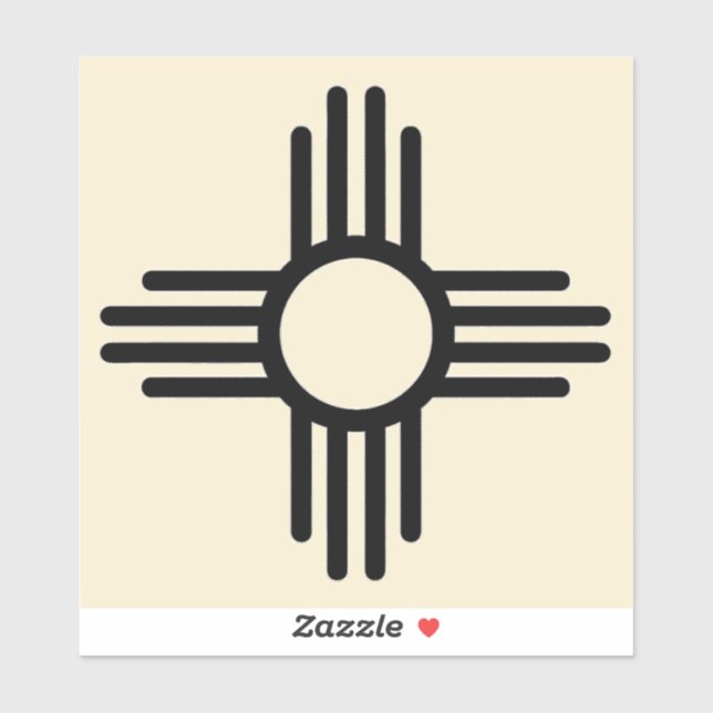 Sticker Zia Sun Black  (Feuille)