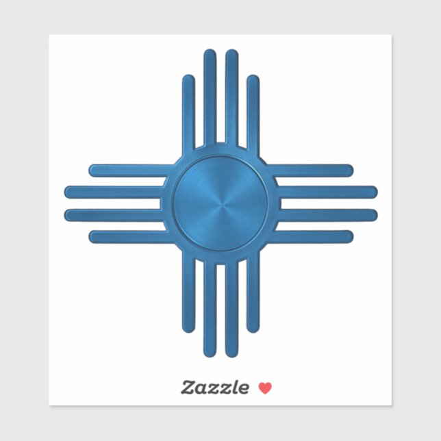 Sticker Zia Sun Blue  (Feuille)
