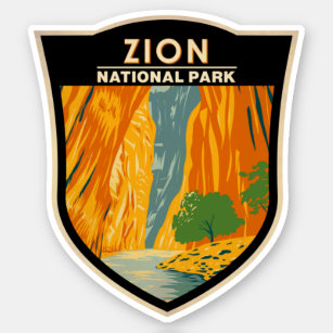 Sticker Zion National Park Utah The Narrows Vintage