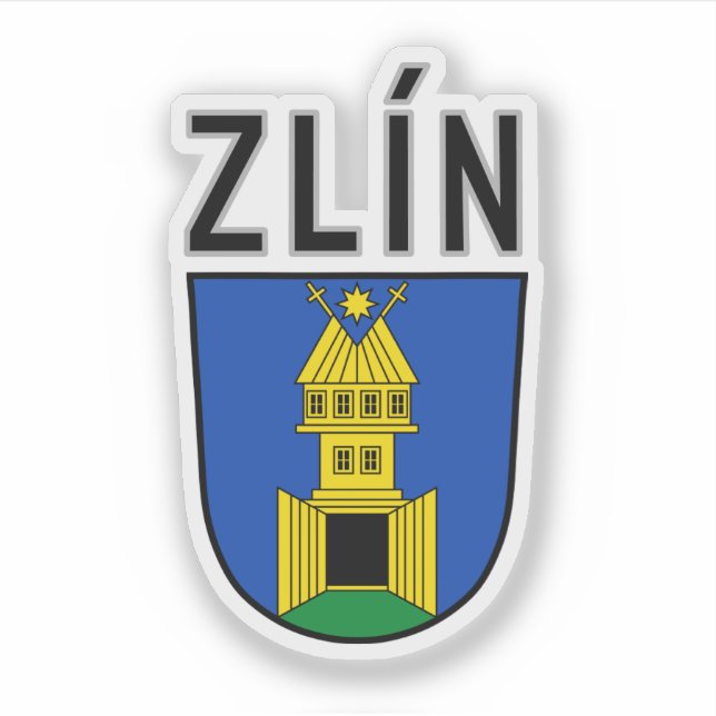 Sticker Zlín coat of arms, Czech Republic (Devant)
