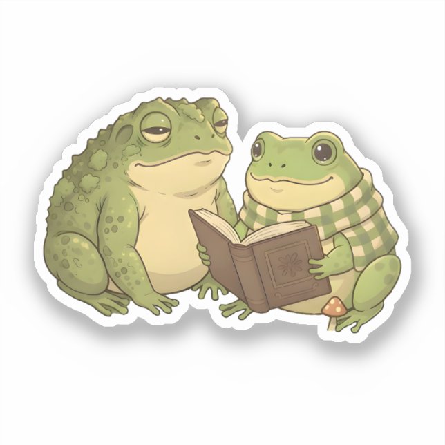 Sticker Zochi & Mossy le crapaud (Recto)