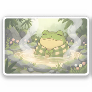 Sticker Zochi se détend dans les sources chaudes de Yangmi