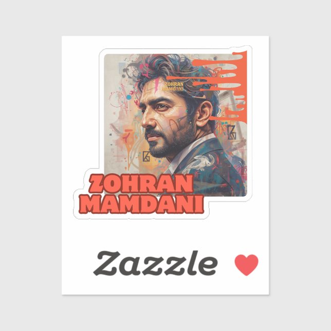 Sticker Zohran Mamdani (Feuille)