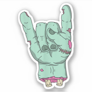 Sticker Zombie Hands Horror Halloween Tshirt