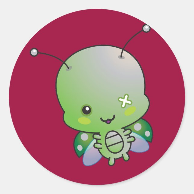 Sticker Zombie Ladybug (Devant)