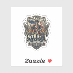 Sticker Zombie Patriotique Général Zombie Patriotique Apoc
