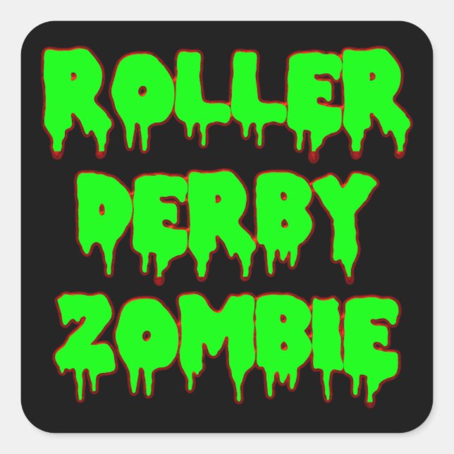 Sticker Zombie Roller Derby (Devant)