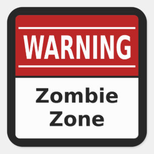 Sticker Zombie Zone