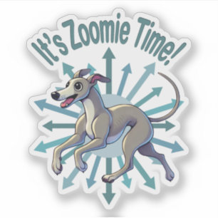 Sticker Zoomie Time Greyhound