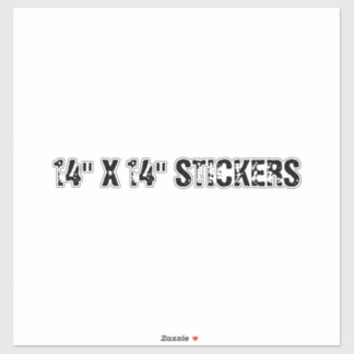 STICKERS 14 X 14"