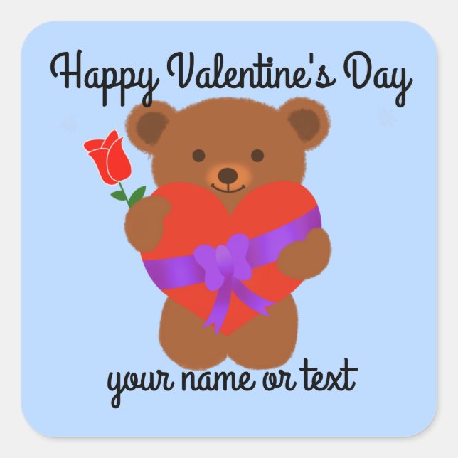 Stickers #1 de l'ours en peluche mignon (Devant)