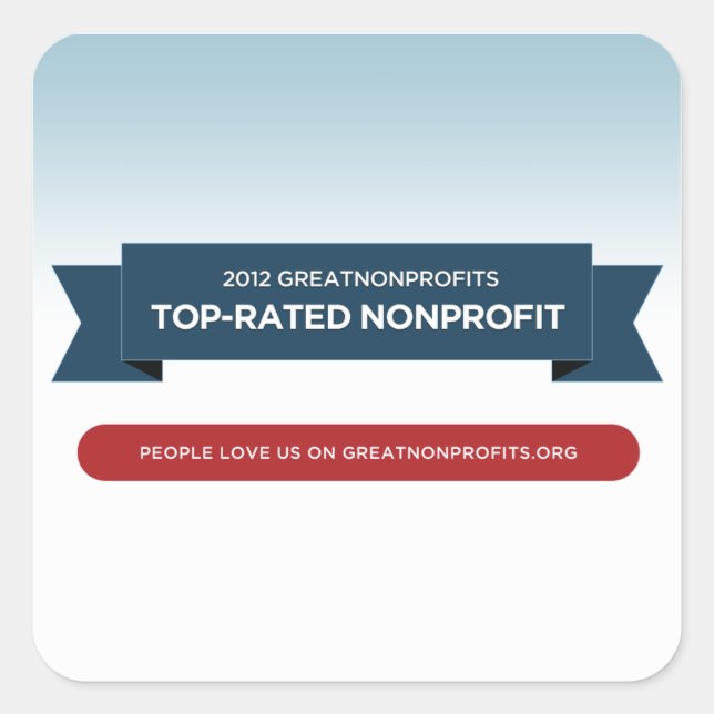 Stickers 2012 GreatNonprofit Top-Rated Award (Devant)