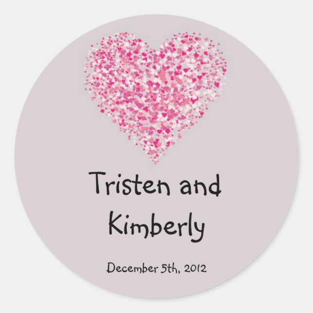 Stickers 20 - 1,5" Favour Pétales Floraux Rose Flo (Devant)