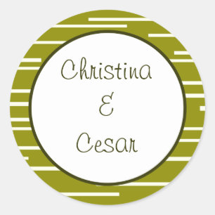 Stickers 20 - 1,5" Favour Stickers Green Pear Frui