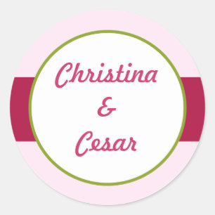 Stickers 20 - 1,5 po Favor Pink Orchid Long Stem F