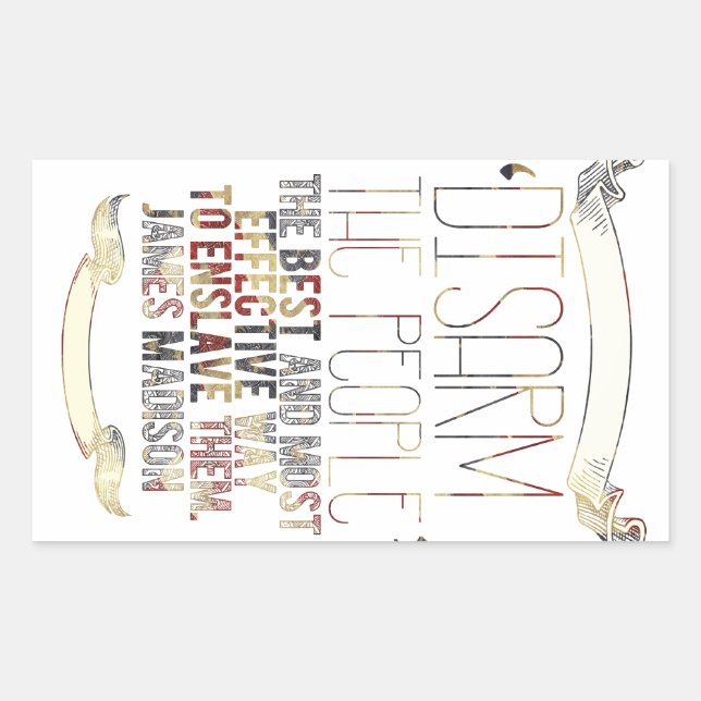 Stickers 2e amendement (PRO-pistolet) (Devant)