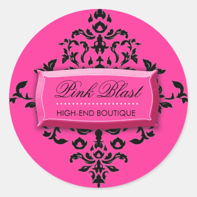 Stickers 311-Rose Blast #2 Hot Rose Damask (Devant)