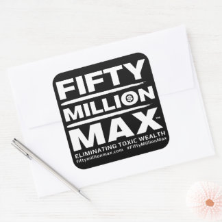 Stickers 50 Million Max™ Text Logo 3" (6)