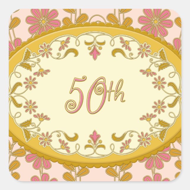 Stickers 50e anniversaire de la marguerite victori (Devant)