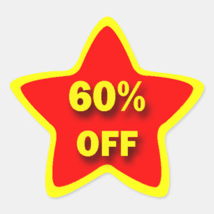 Stickers 60% OFF Star