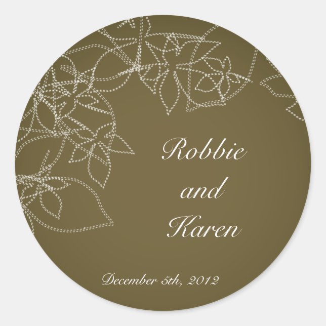 Stickers 6 - 3" Favoriser Automne Floral Automne B (Devant)