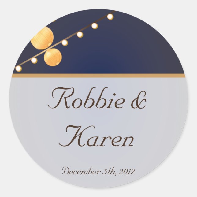 Stickers 6 - 3" Favoriser Lanternes en papier mode (Devant)