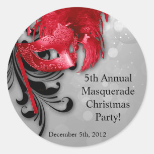 Stickers 6 - 3" Favoriser Rouge sur Mascarade Arge