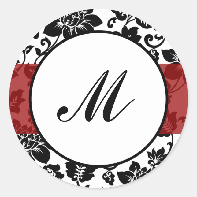 Stickers 6 - 3" Favoriser Stickers Black Flourish  (Devant)