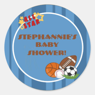 Stickers 6 - 3 pouces Favor bleu étoile