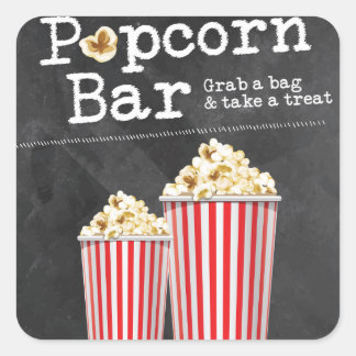 Stickers à barres Popcorn