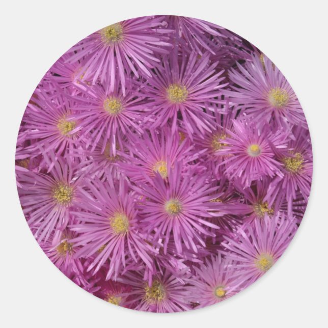 Stickers à enveloppe fleurie violette (Devant)