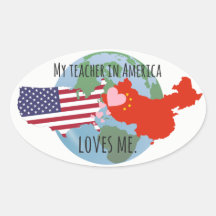 Stickers à envoyer aux étudiants : USA, Amour
