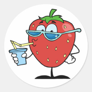 Stickers à fraises