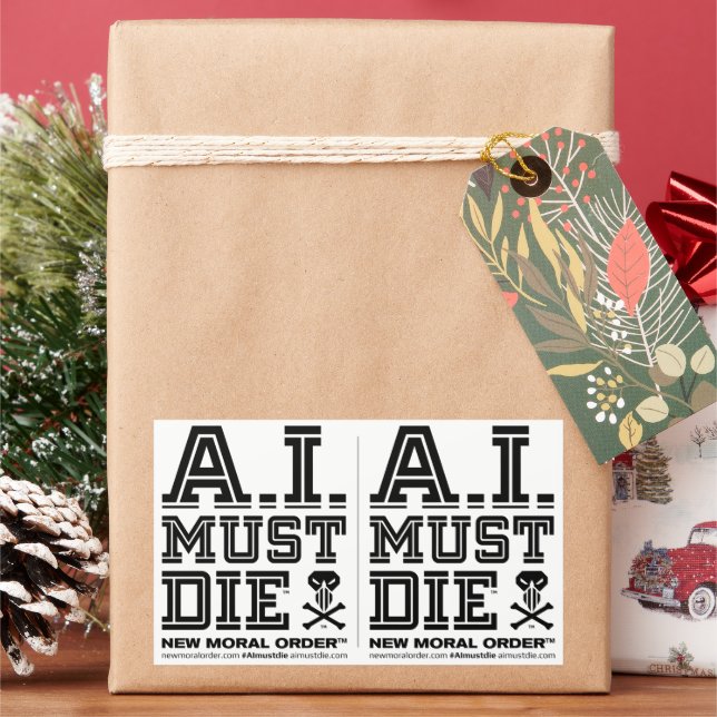 Stickers A.I. Must Die™ Logo (College Font) (vacances)