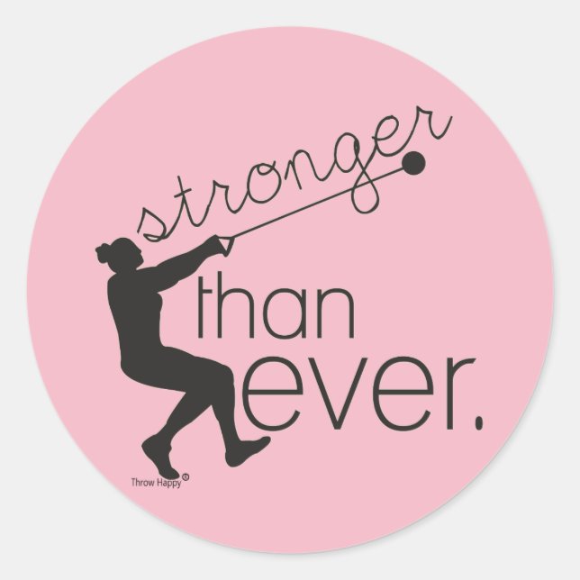 Stickers à lancer sur piste et marteau de terrain  (Devant)