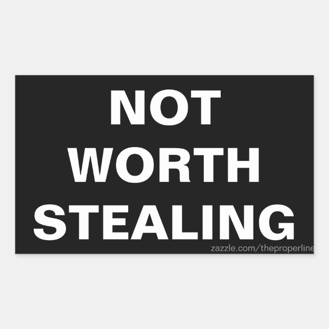 Stickers à ne pas vouloir voler (Devant)