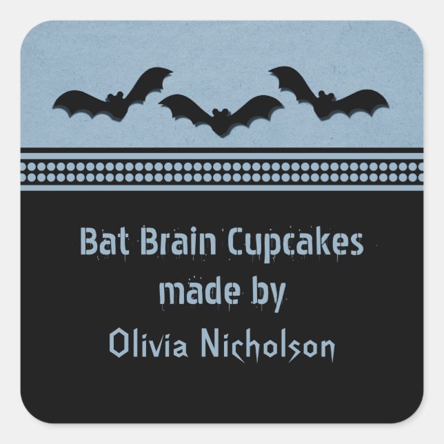 Stickers à pâte d'Halloween, bleu clair (Devant)