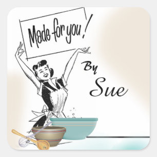 Stickers à pâtisserie de style rétro