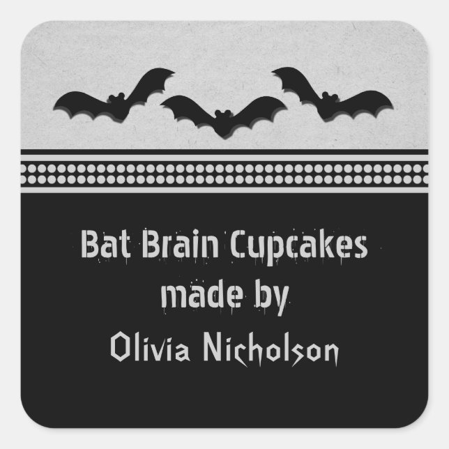 Stickers à pâtisserie Halloween Gray clair (Devant)