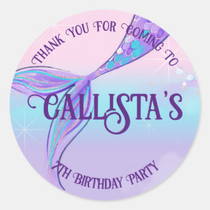 Stickers à queue de sirène personnalisée