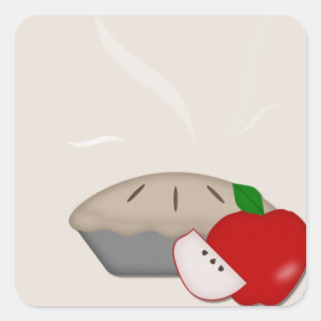 Stickers à tarte à la pomme du pays (Devant)