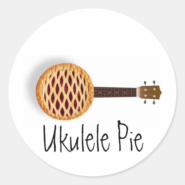 Stickers à tarte Ukulele (Devant)