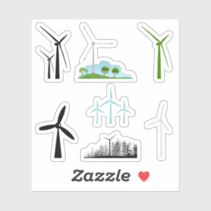 Stickers à turbine éolienne