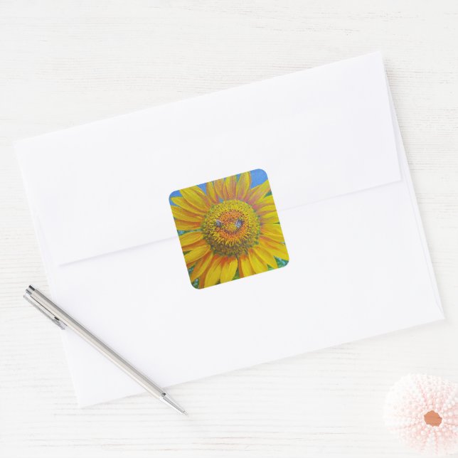 Stickers Abeilles de tournesol (Enveloppe)