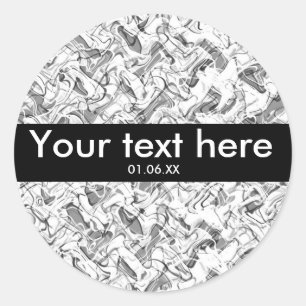 Stickers Abstraits Gris & Blanc Smoke Grunge Boys